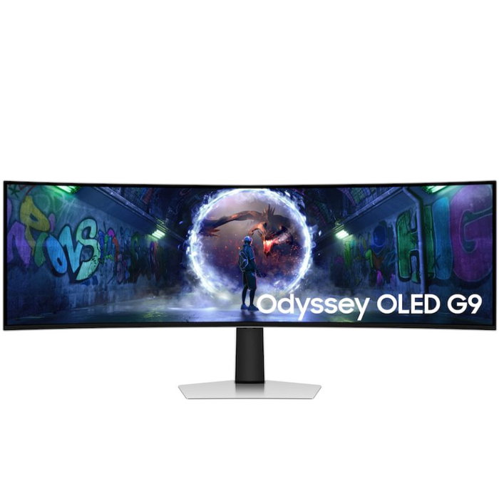 Samsung Odyssey OLED G9 S49DG934SU 49 pulgadas Curvo Dual QHD 240Hz OLED Plata